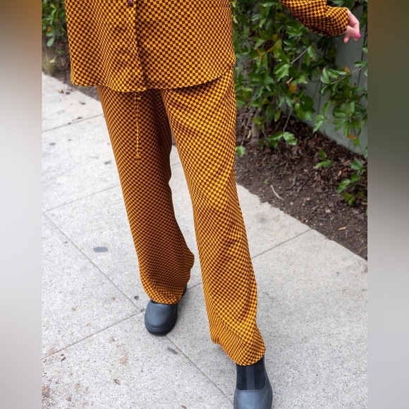 Lisa Says Gah checkered matching set cold Bailey top Medium - Picture 7 of 14